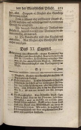 Das XI. Capittel. - Das XX. Capittel.