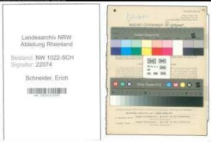 Entnazifizierung Erich Schneider , geb. 28.04.1897 (Versicherungsdirektor)