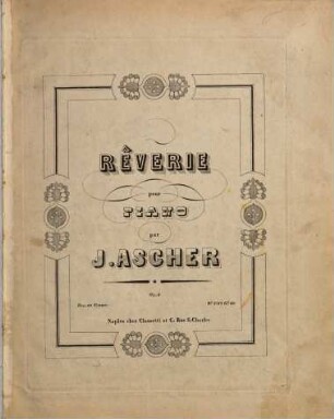 Rêverie : pour piano ; op. 8