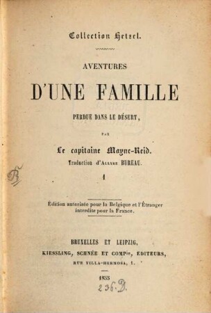 Aventures d'une famille perdue dans le désert, 1