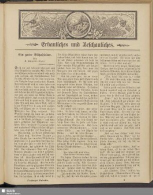 Erbauliches und Beschauliches