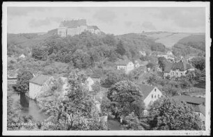 Scharfenstein. Blick auf Scharfenstein