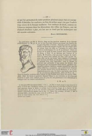 [Tête de chef Libyen: bronze de Cyrène]: [publié dans la page 60, planche VIII]