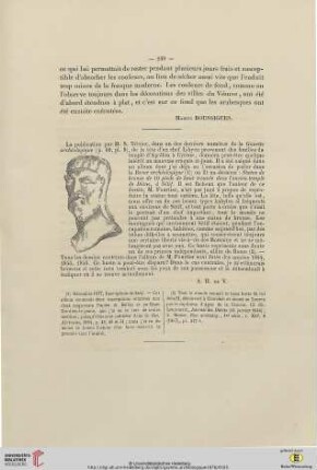 [Tête de chef Libyen: bronze de Cyrène]: [publié dans la page 60, planche VIII]