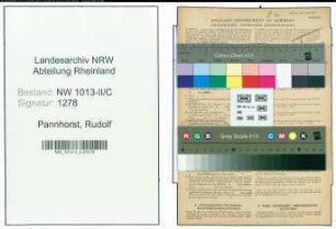 Entnazifizierung Rudolf Pannhorst , geb. 18.01.1920 (Kaufmann)