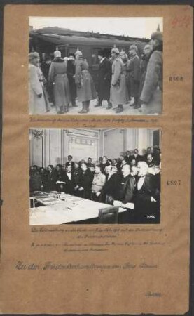 Wiederankunft der ruß. Delegation