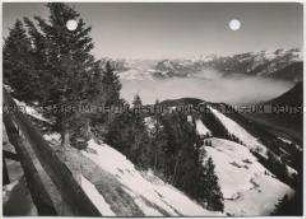 Alpen, Berchtesgadener Land, Roßfeldhöhenringstraße, Hoher Dachstein