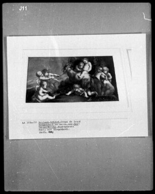 Supraporte: Putti mit Ziegenbock