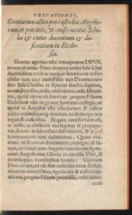 Gratiarum actio pro custodia Angelorum ...