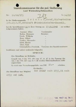 Urich, Josef