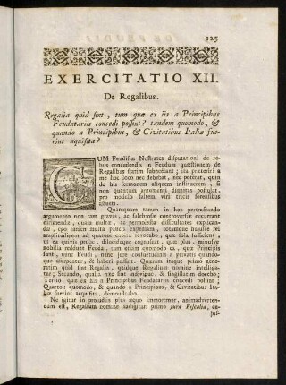 125-140, Exercitatio XII.