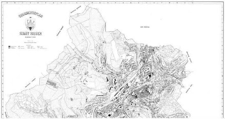 Übersichtsplan der Stadt Siegen