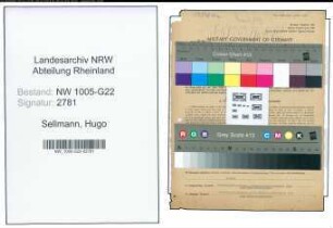 Entnazifizierung Hugo Sellmann , geb. 08.02.1904 (Baecker)