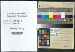 Entnazifizierung Georg Koenig , geb. 23.01.1898 (Polizist)