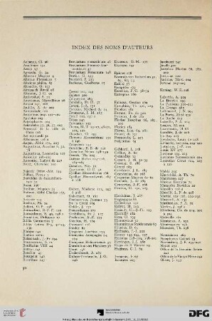 Index des noms d'auteurs