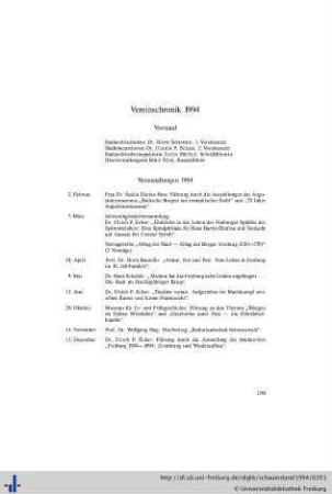 Vereinschronik 1994.