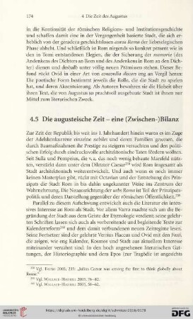 4.5 Die augusteische Zeit — eine (Zwischen-)Bilanz