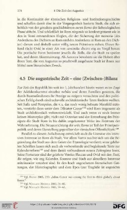 4.5 Die augusteische Zeit — eine (Zwischen-)Bilanz