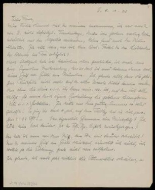 Brief von Rudolf Ehrenberg an Franz Rosenzweig