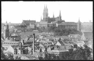 Meißen. Blick auf Meißen m. Albrechtsburg u. Dom