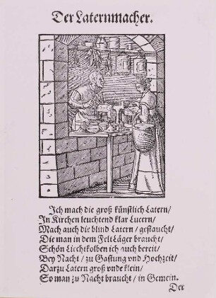 Laternenmacher, Holzschnitt, Amman 1568
