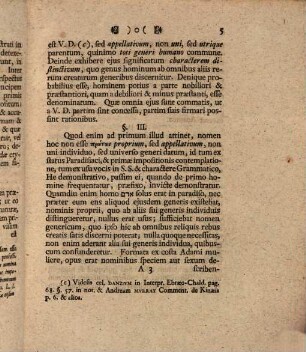 Diss. de vocis Adam origine et significatu
