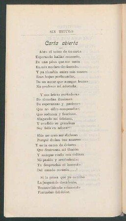 Carta abierta