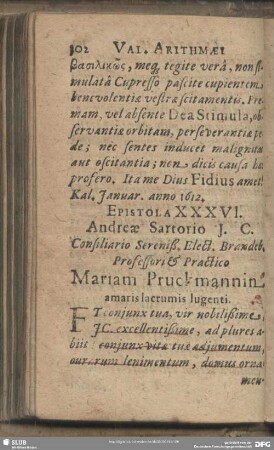 Epistola XXXVI.