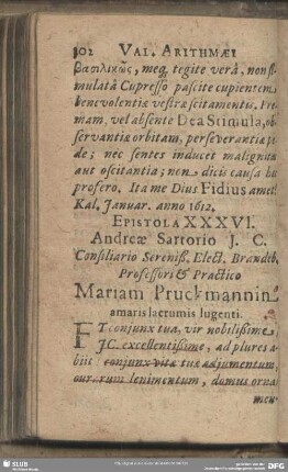 Epistola XXXVI.