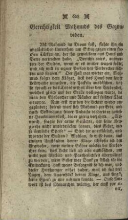 Gerechtigkeit Mahmuds des Gaznaviden.