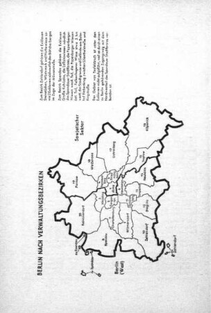 Karte: Berlin nach Verwaltungsbezirken