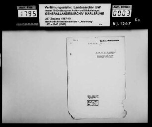 Metzger, Leo, Kaufmann in Karlsruhe Käufer: Otto Burst, Mechanikermeister in Grötzingen Lagerbuch-Nr. 545 Grötzingen