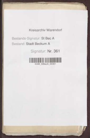 Register von Brau- und Trank-Akzisen