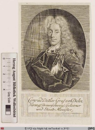 Bildnis Conrad Detlev von Dehn (1726 Reichsgraf)