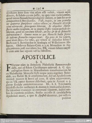 Apostolici