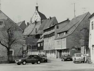 Freiberg (Sachsen), Am Mühlgraben, Gerberhäuser, Aufnahme um 1993