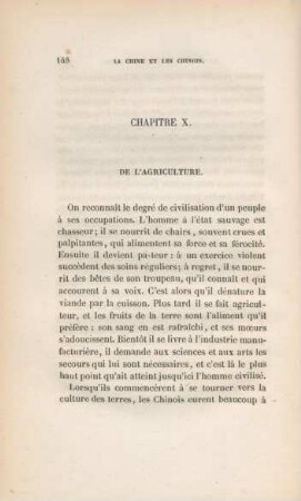 Chapitre X. De l'agriculture