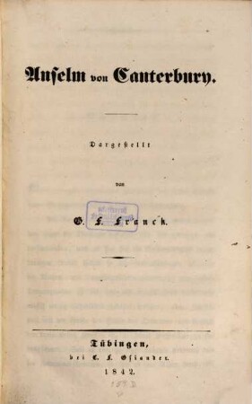 Anselm von Canterbury
