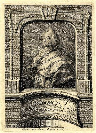 Bildnis von Friedrich V. (1723-1766), König von Dänemark