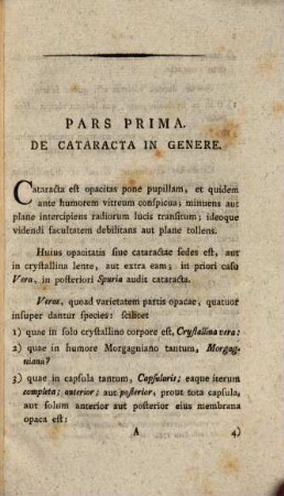 Diss. inaug. med. chir. de cataracta