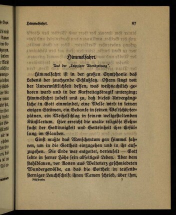 97-101, Himmelfahrt