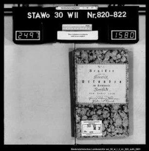 Zivilstandsregister Vorsfelde (Kanton Vorsfelde)