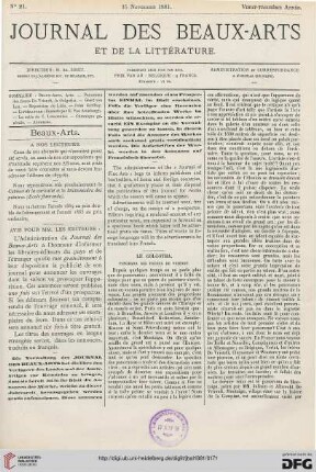 Nr. 21 (15 Novembre 1881)