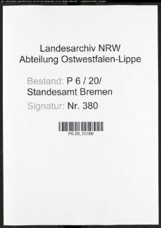 Sterberegister Standesamt Bremen