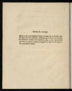 Errata fic corrige