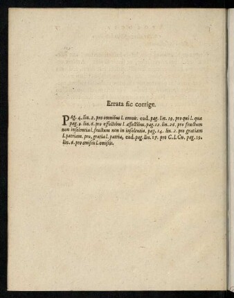 Errata fic corrige
