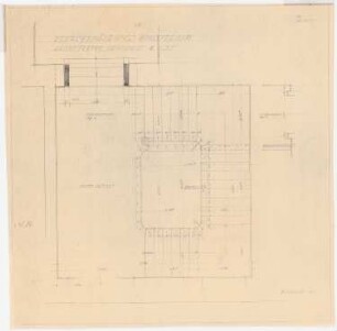 Reichsministerium für Ernährung und Landwirtschaft, Berlin-Mitte Umbau und Erweiterung: Haupttreppe: Grundriss 1:20