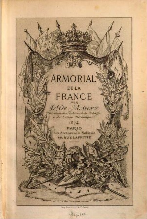Armorial de la France, 1874