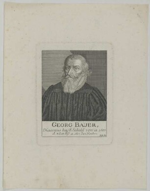 Bildnis des Georg Bauer