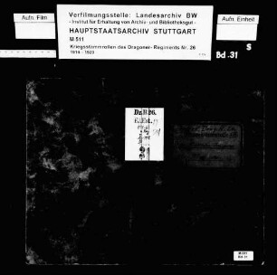 Kriegsstammrolle der Wirtschafts-Ersatz-Eskadron